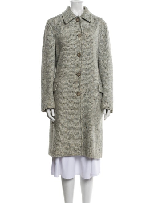 Max Mara Weekend Virgin Wool Tweed Pattern Coat