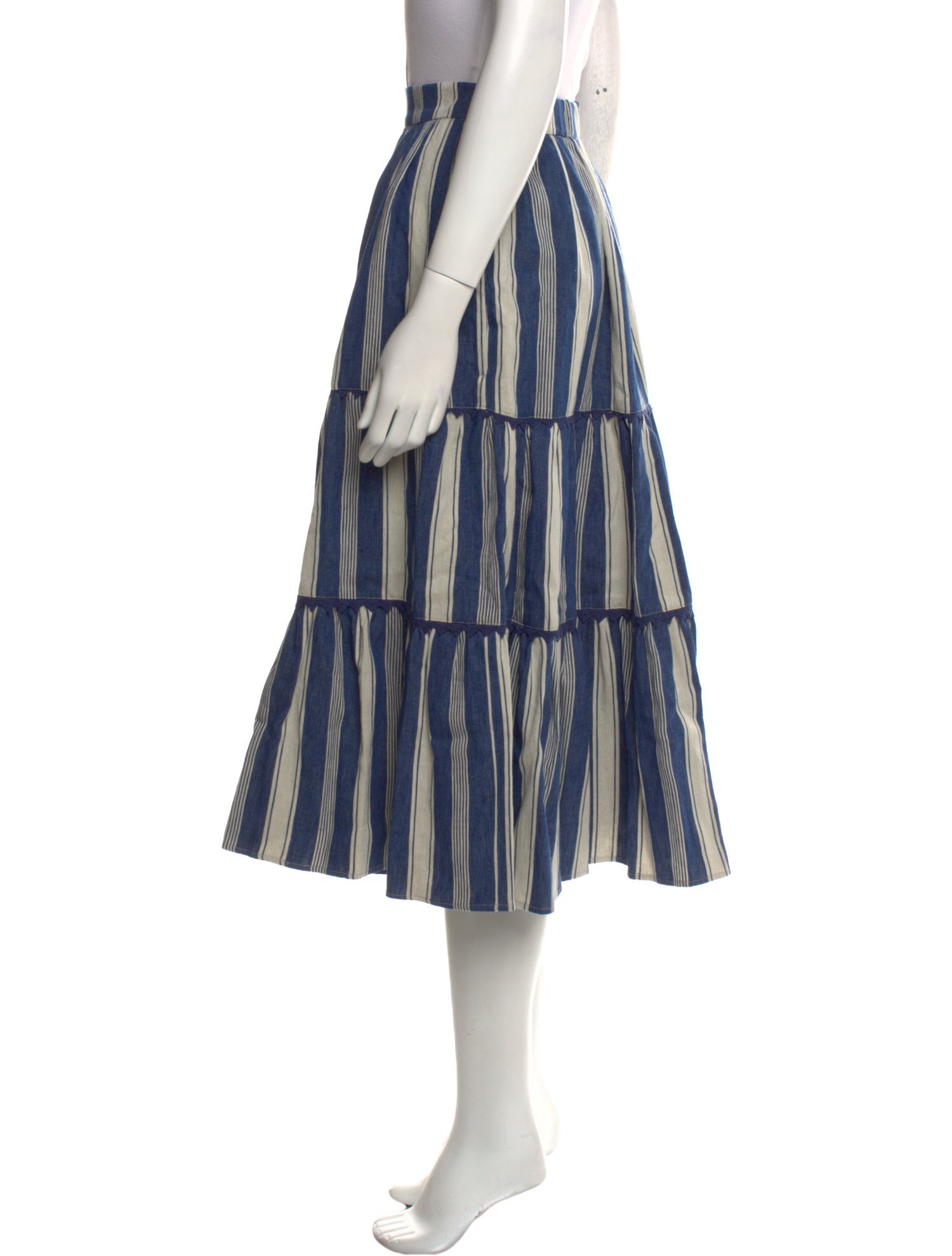 Max Mara Weekend Linen Midi Length Skirt