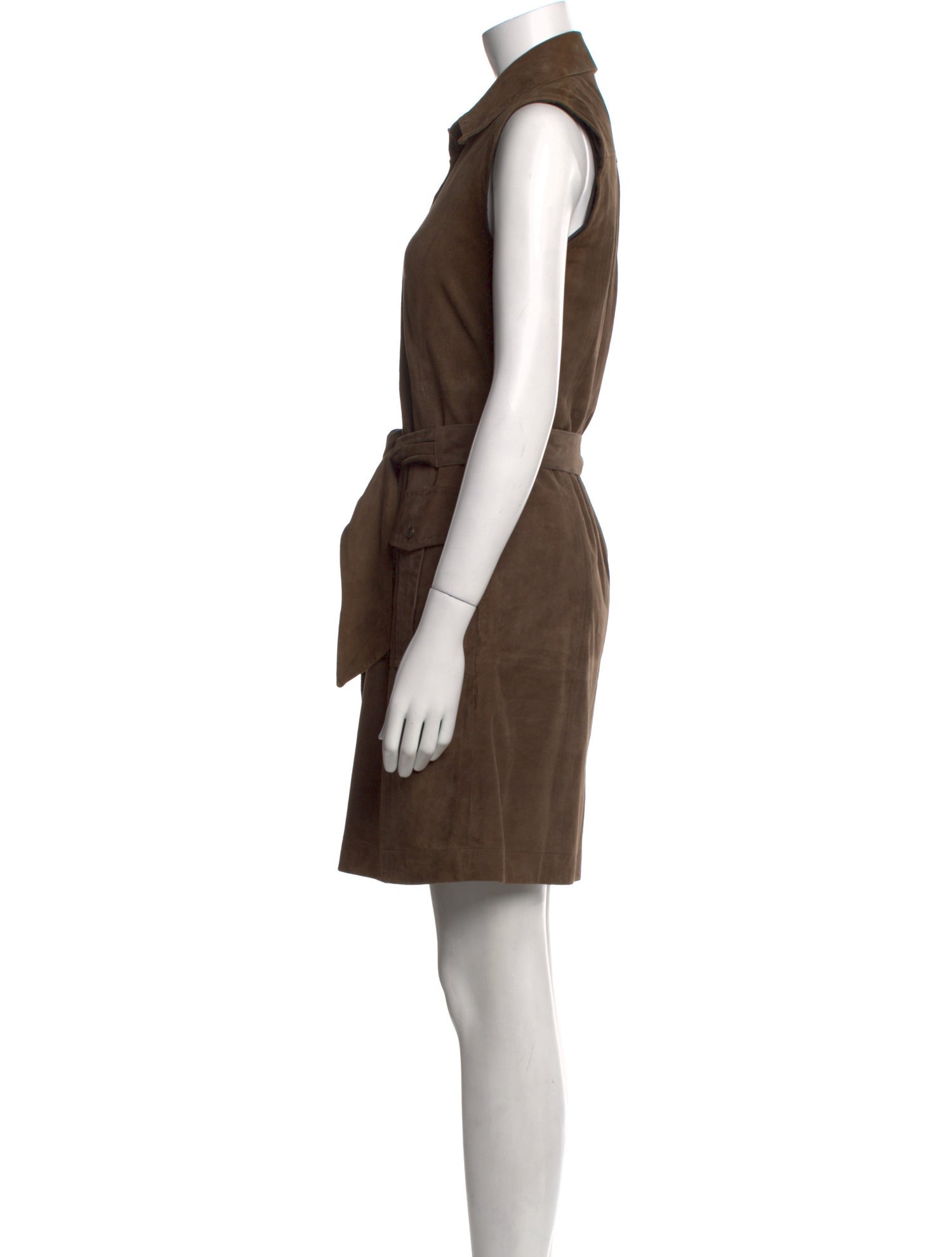 Max Mara Weekend Goat Leather Mini Dress