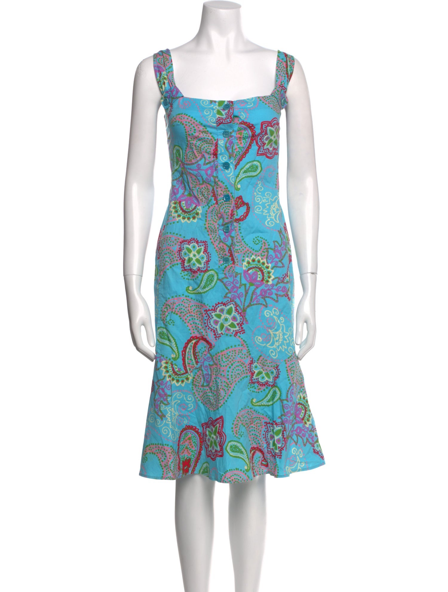 Max Mara Weekend Paisley Print Knee-Length Dress