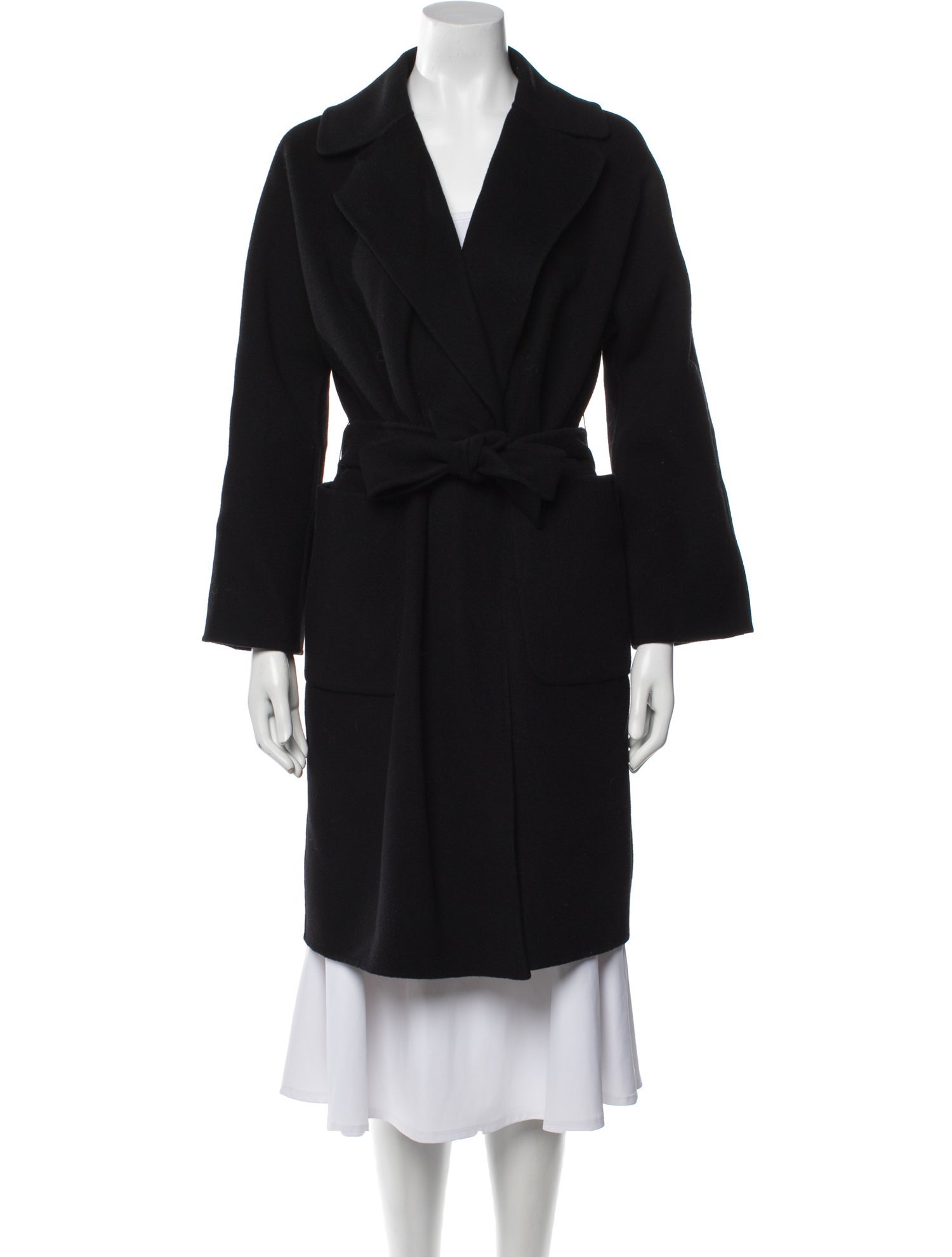 Max Mara Weekend Virgin Wool Faux Fur Coat