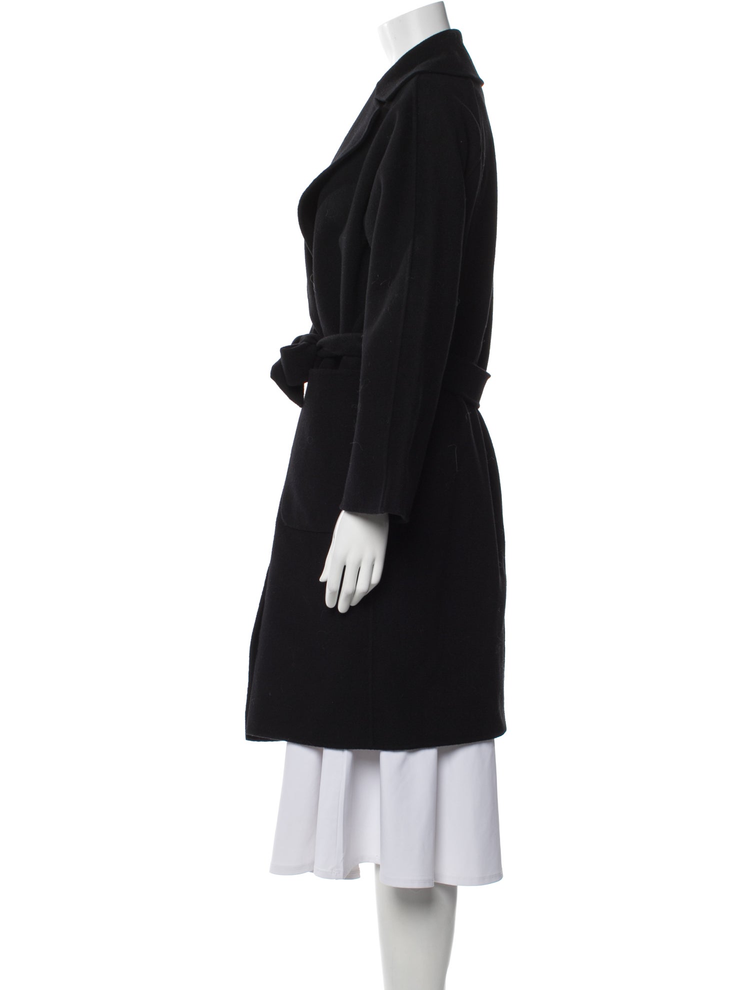 Max Mara Weekend Virgin Wool Faux Fur Coat