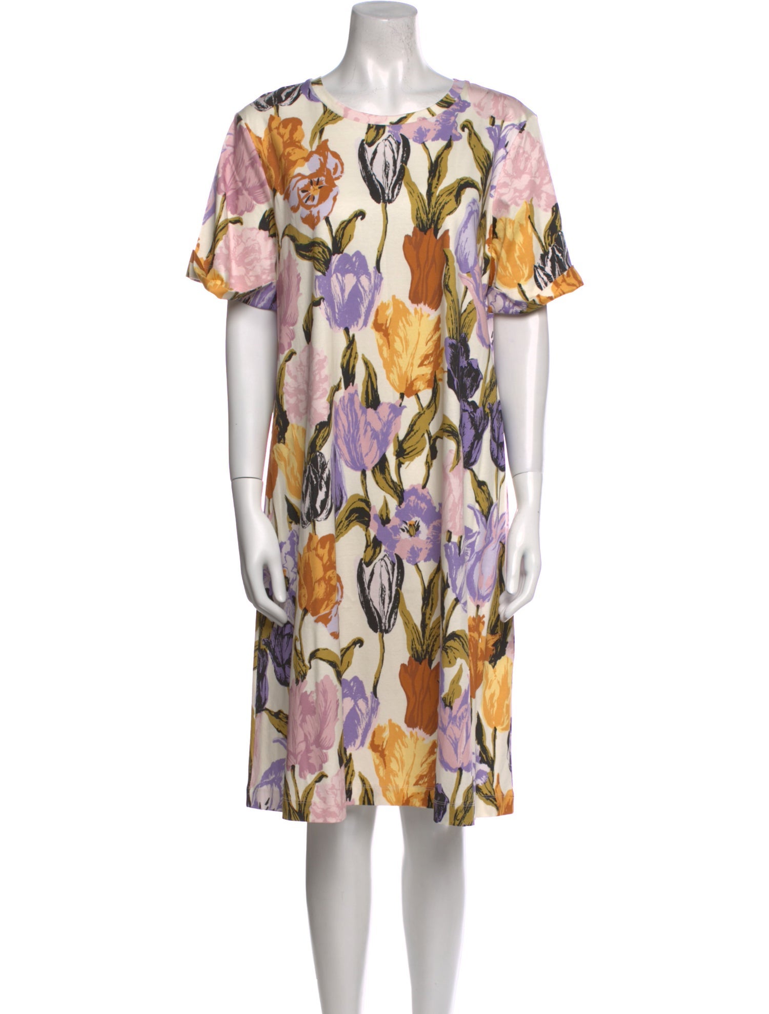 Max Mara Weekend Floral Print Knee-Length Dress