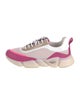 Max Mara Weekend Leather Colorblock Pattern Chunky Sneakers