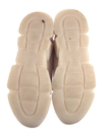 Max Mara Weekend Leather Colorblock Pattern Chunky Sneakers