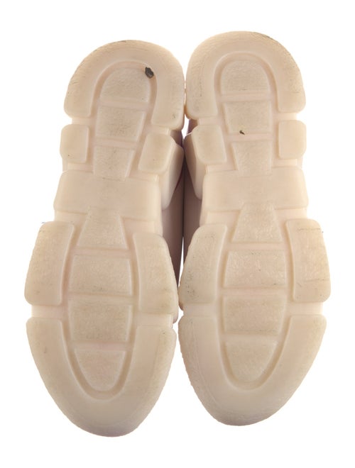 Max Mara Weekend Leather Colorblock Pattern Chunky Sneakers