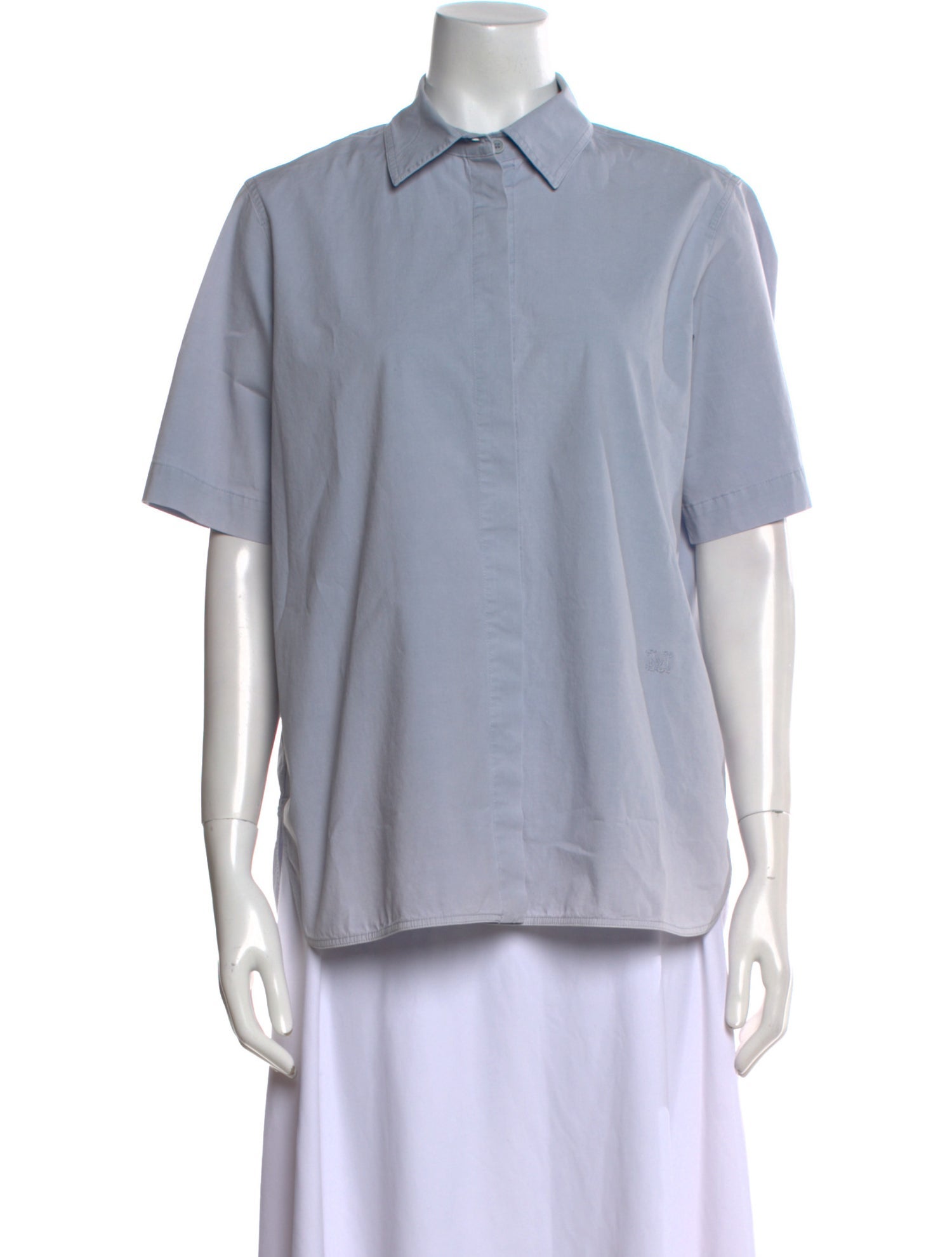 Max Mara Weekend Short Sleeve Button-Up Top