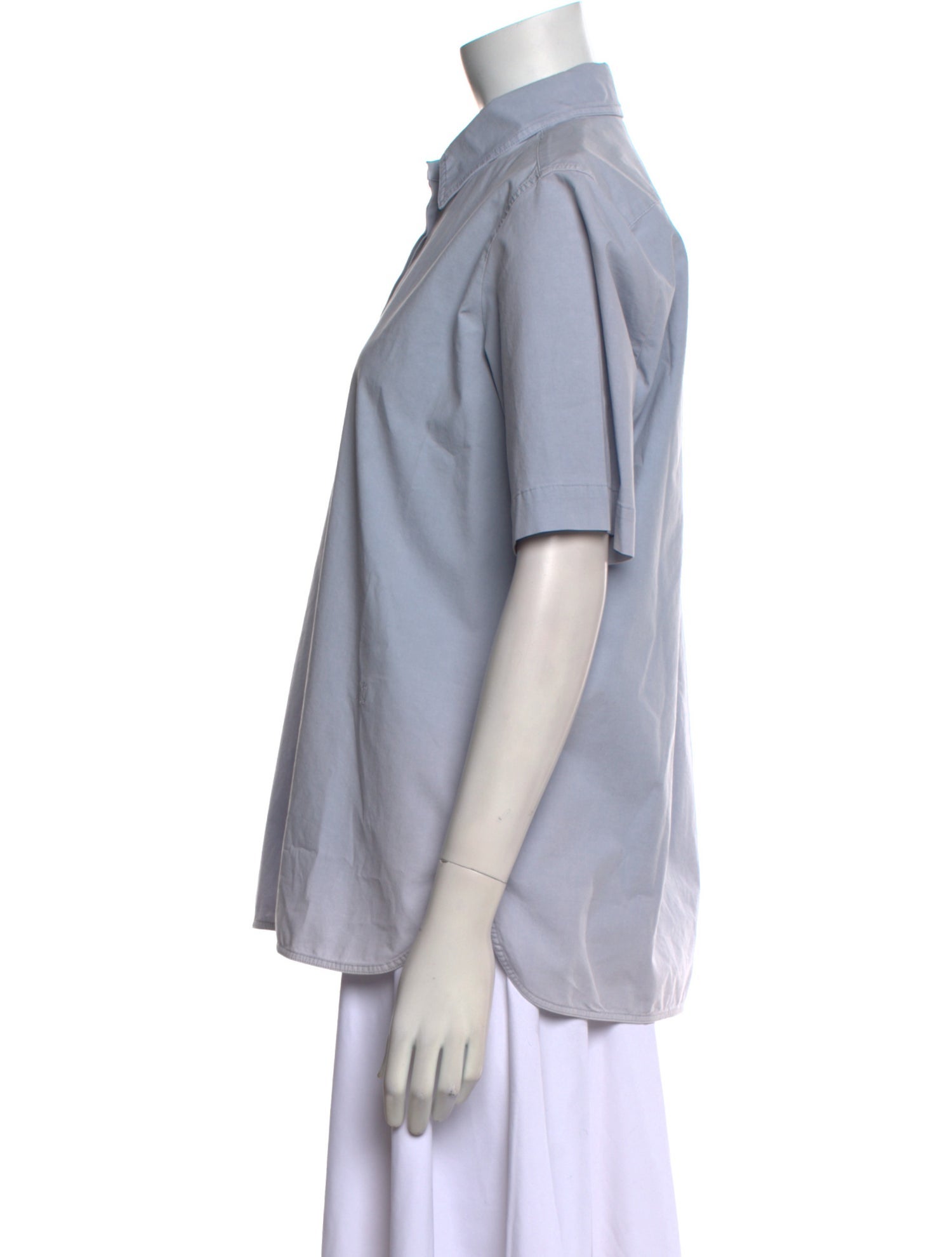 Max Mara Weekend Short Sleeve Button-Up Top