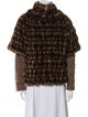 Max Mara Weekend Printed Faux Fur Jacket
