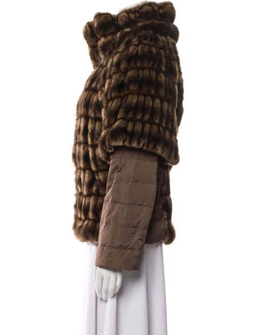 Max Mara Weekend Printed Faux Fur Jacket