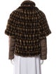 Max Mara Weekend Printed Faux Fur Jacket