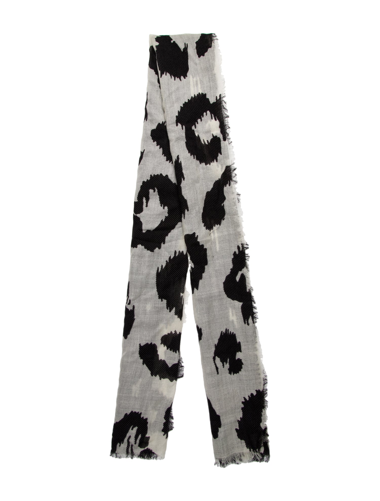 Max Mara Weekend Cashmere Animal Print Scarf