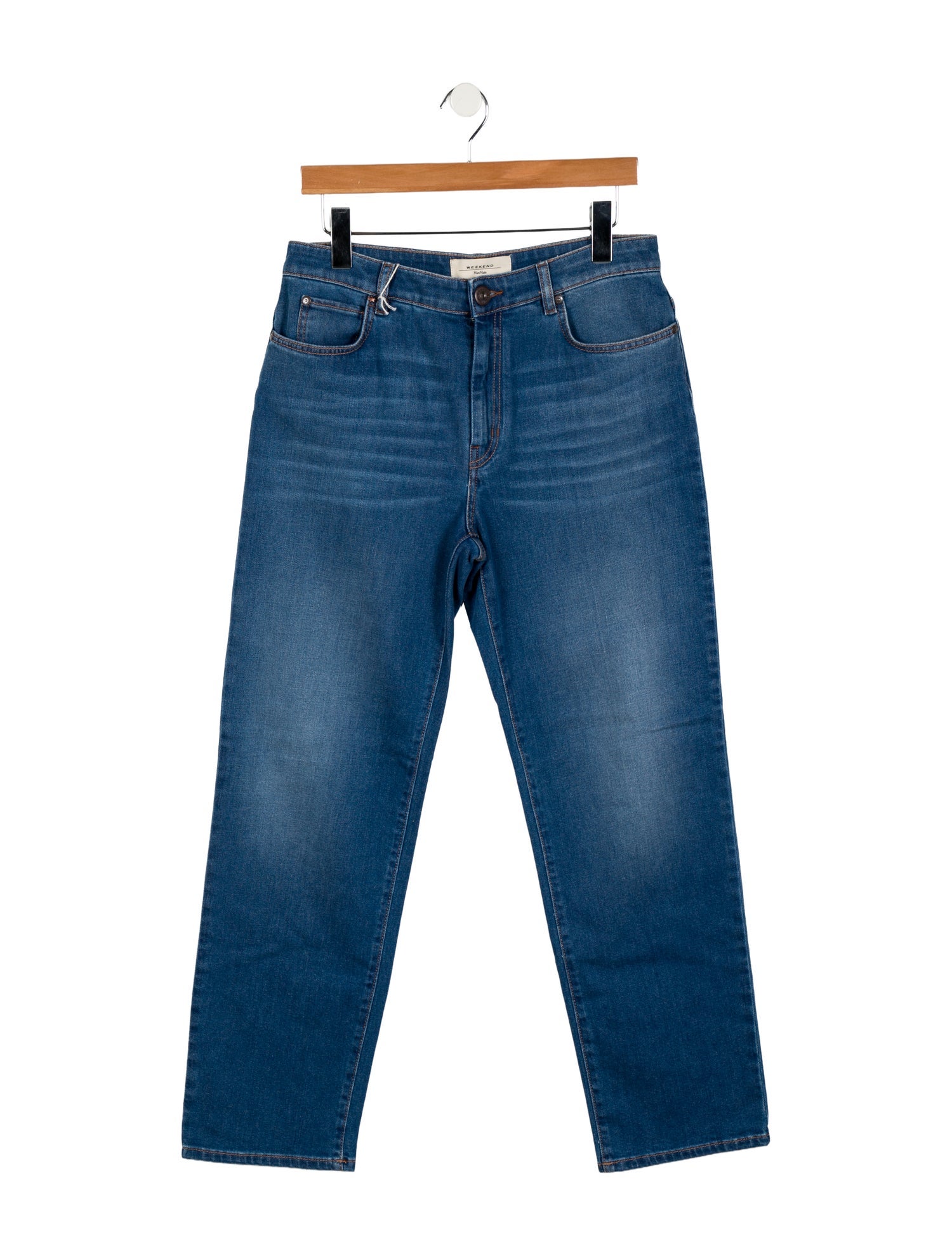 Max Mara Weekend High-Rise Straight Leg Jeans w/ Tags