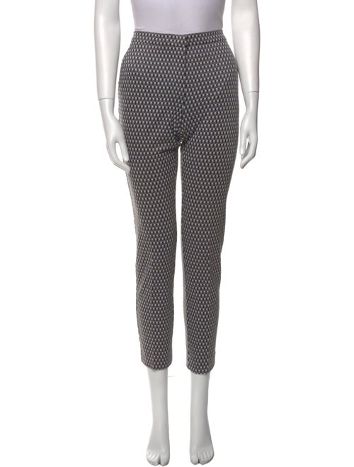 Max Mara Weekend Plaid Print Straight Leg Pants