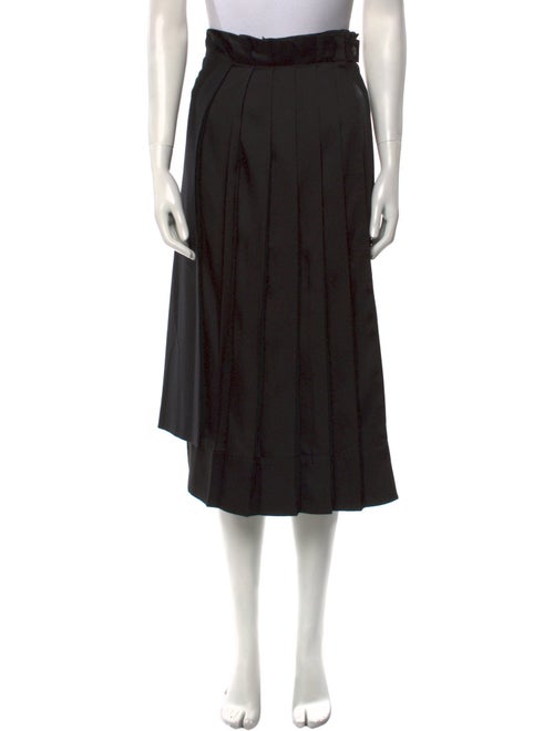Max Mara Weekend Pleated Accents Midi Length Skirt