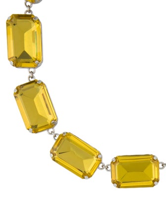 Max Mara Weekend Crystal & Resin Crasso Chaton Collar Necklace