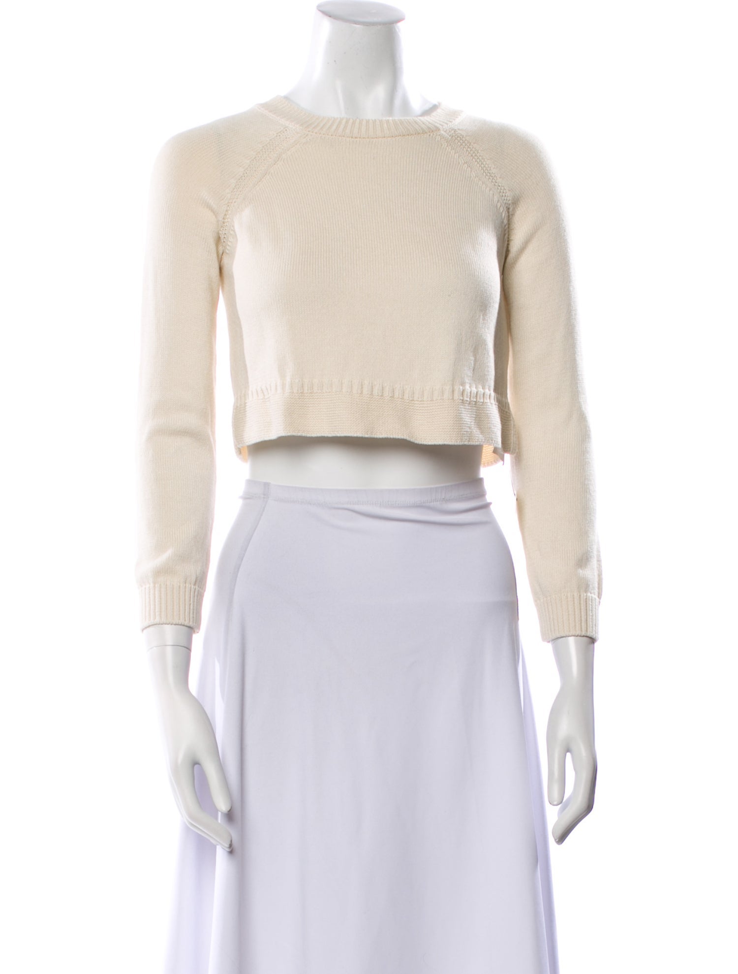 Max Mara Weekend Bateau Neckline Three-Quarter Sleeve Crop Top w/ Tags