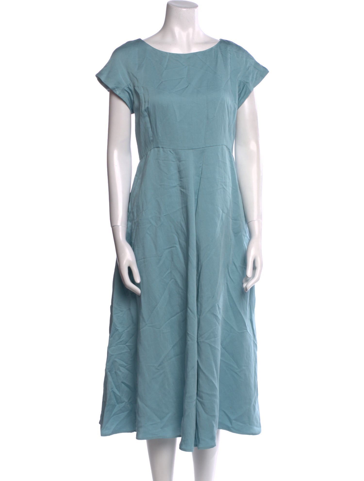 Max Mara Weekend Scoop Neck Midi Length Dress