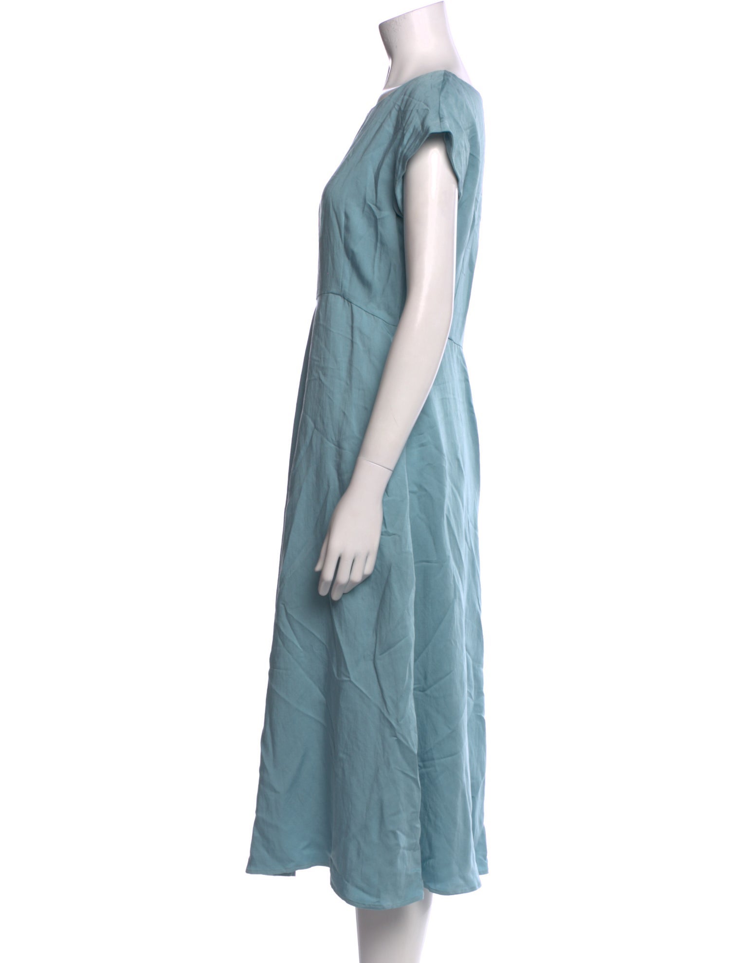 Max Mara Weekend Scoop Neck Midi Length Dress