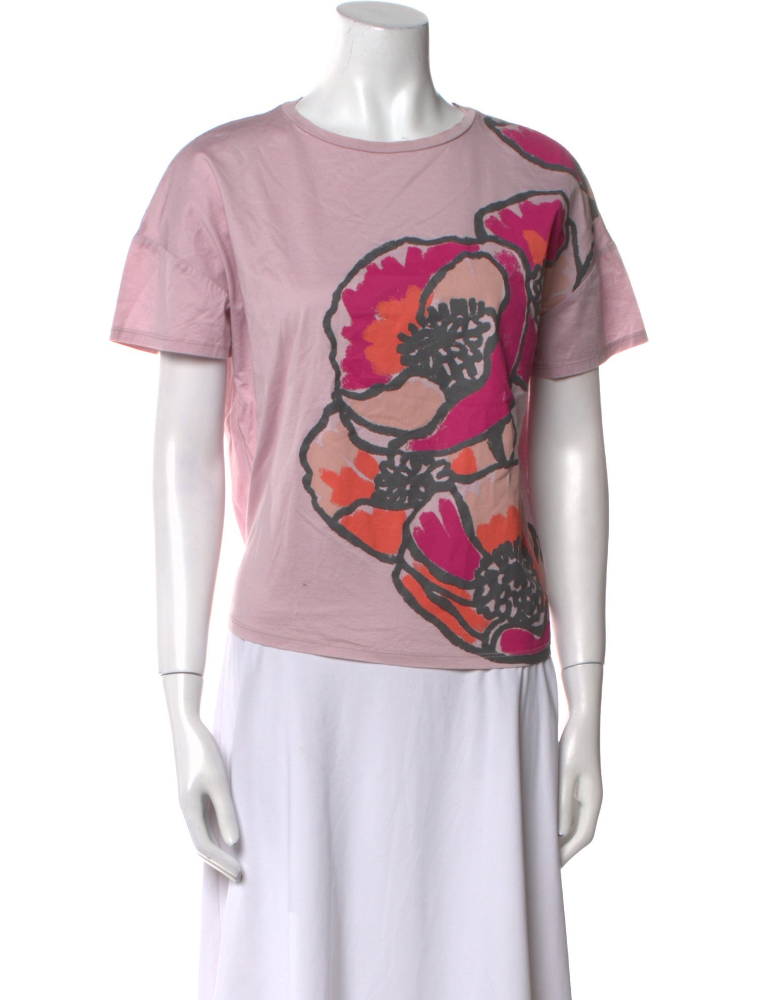 Max Mara Weekend Graphic Print Crew Neck T-Shirt