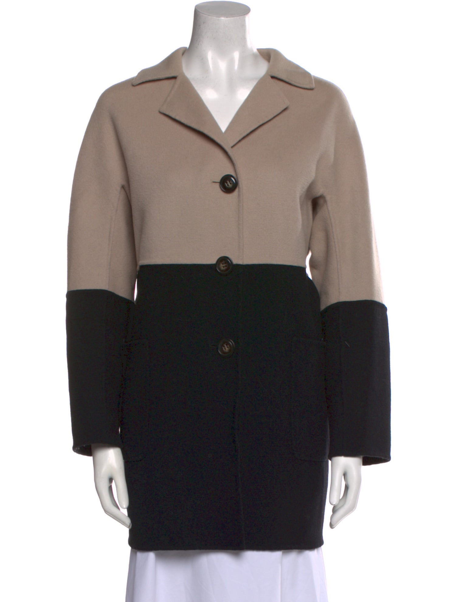 Max Mara Weekend Virgin Wool Colorblock Pattern Sweater