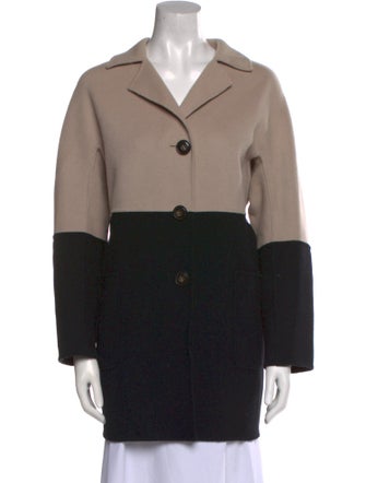 Max Mara Weekend Virgin Wool Colorblock Pattern Sweater