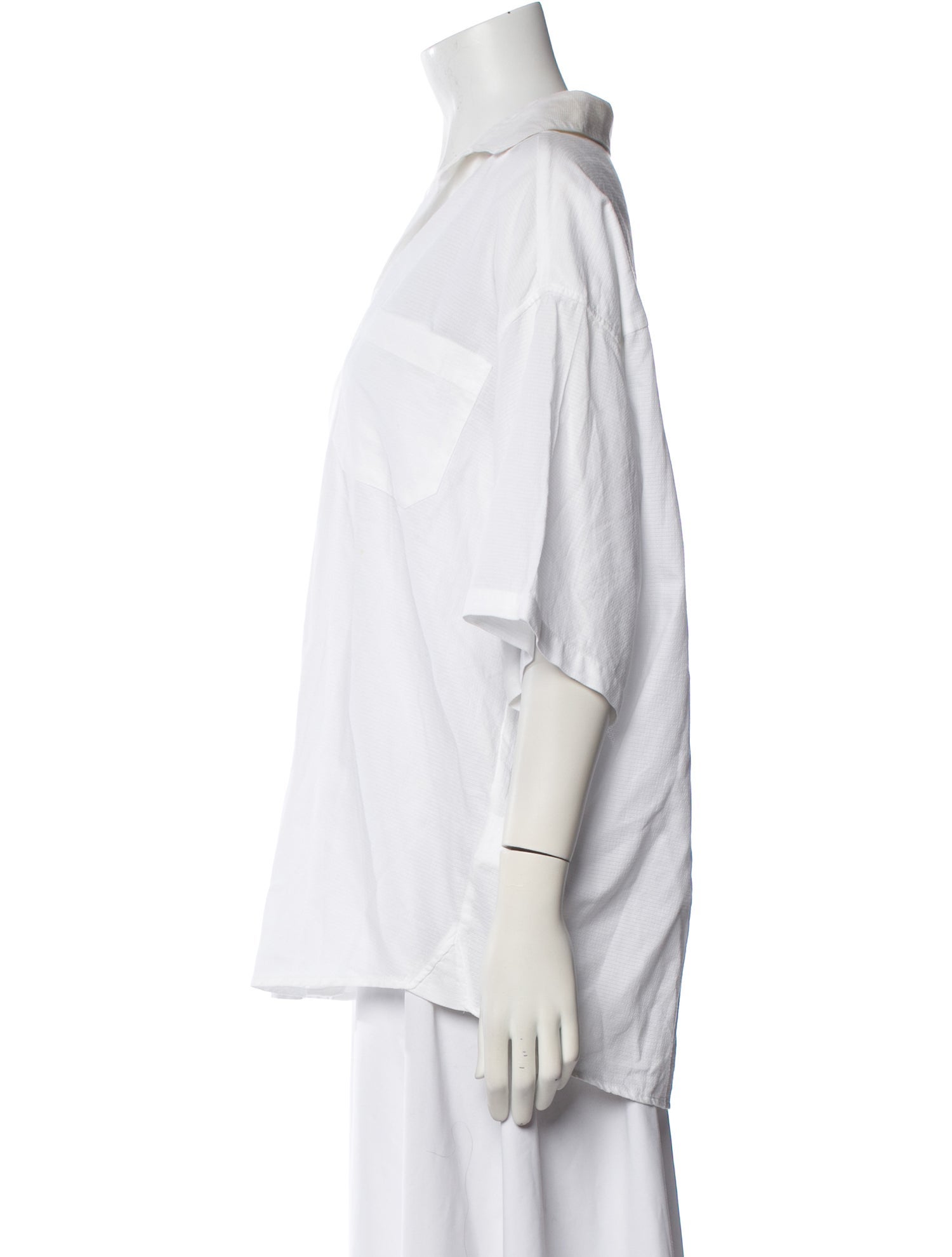 Max Mara Weekend Three-Quarter Sleeve Button-Up Top