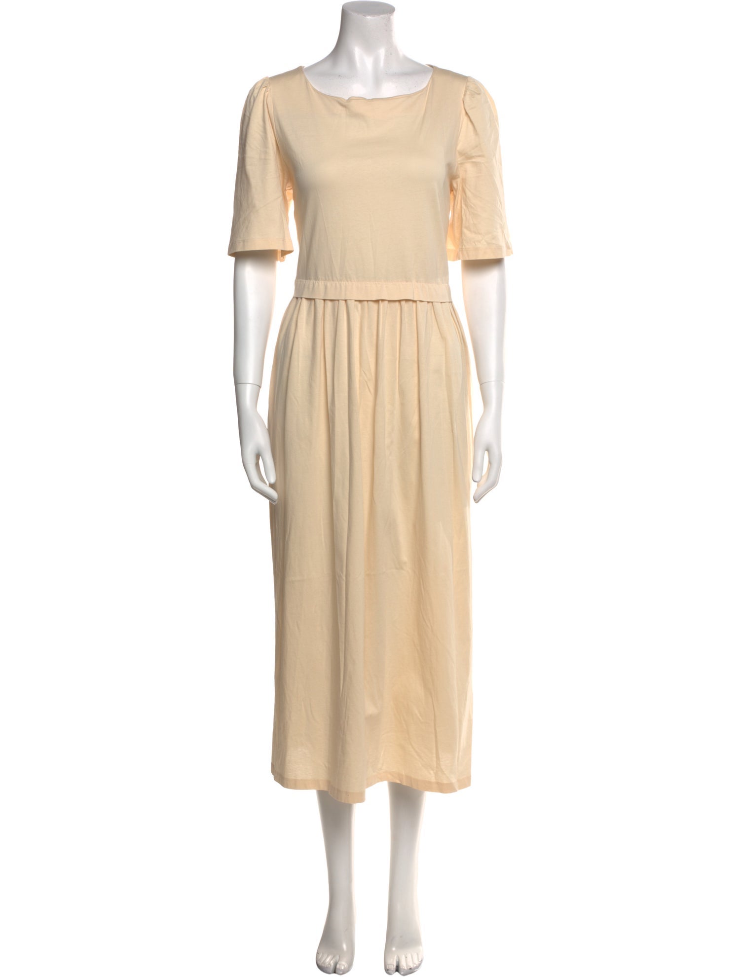 Max Mara Weekend Scoop Neck Midi Length Dress