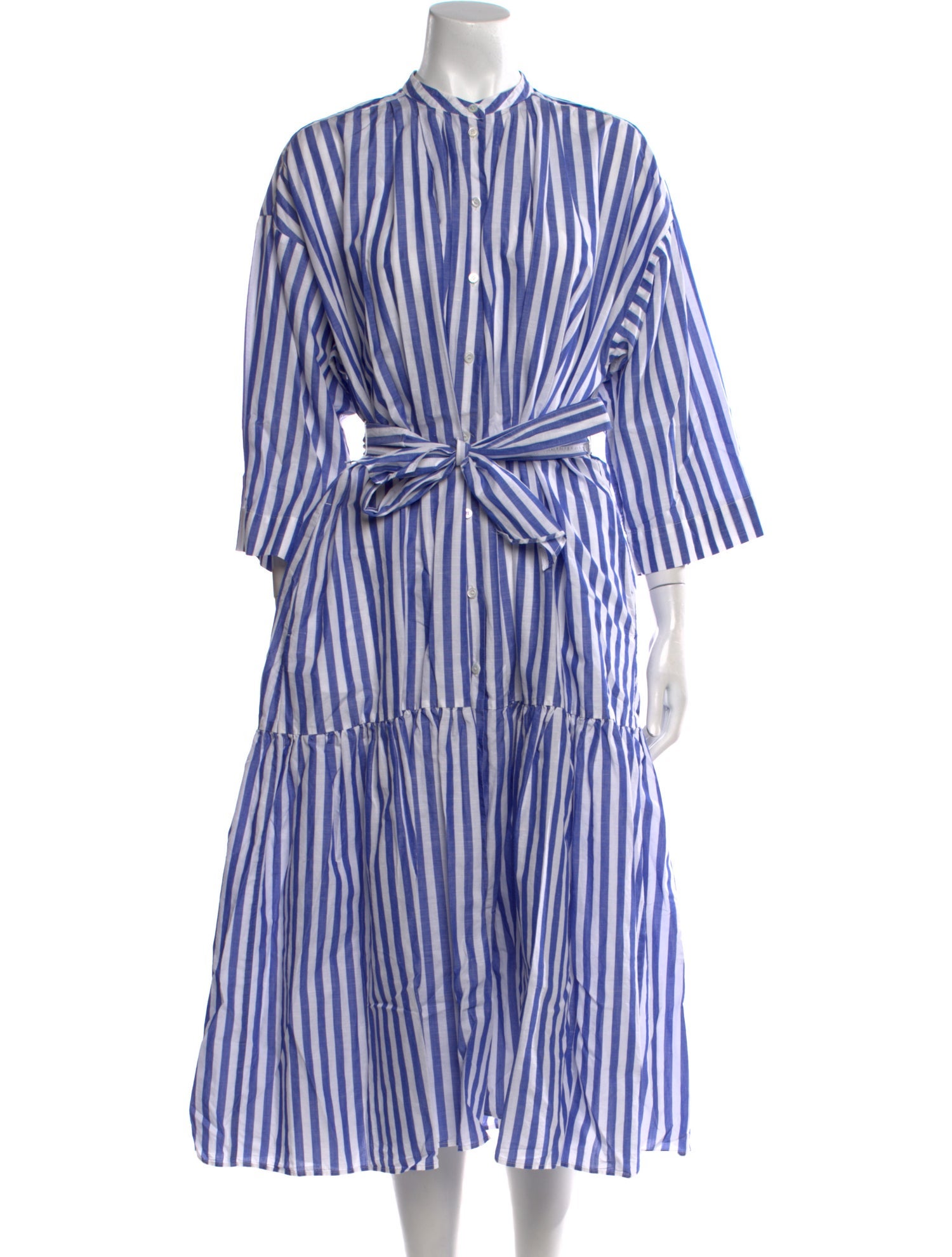 Max Mara Weekend Striped Midi Length Dress