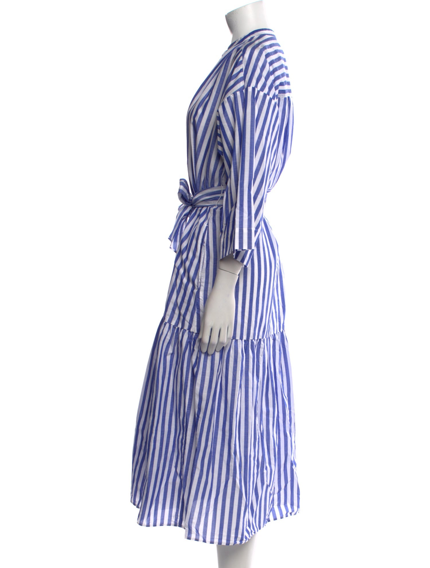 Max Mara Weekend Striped Midi Length Dress