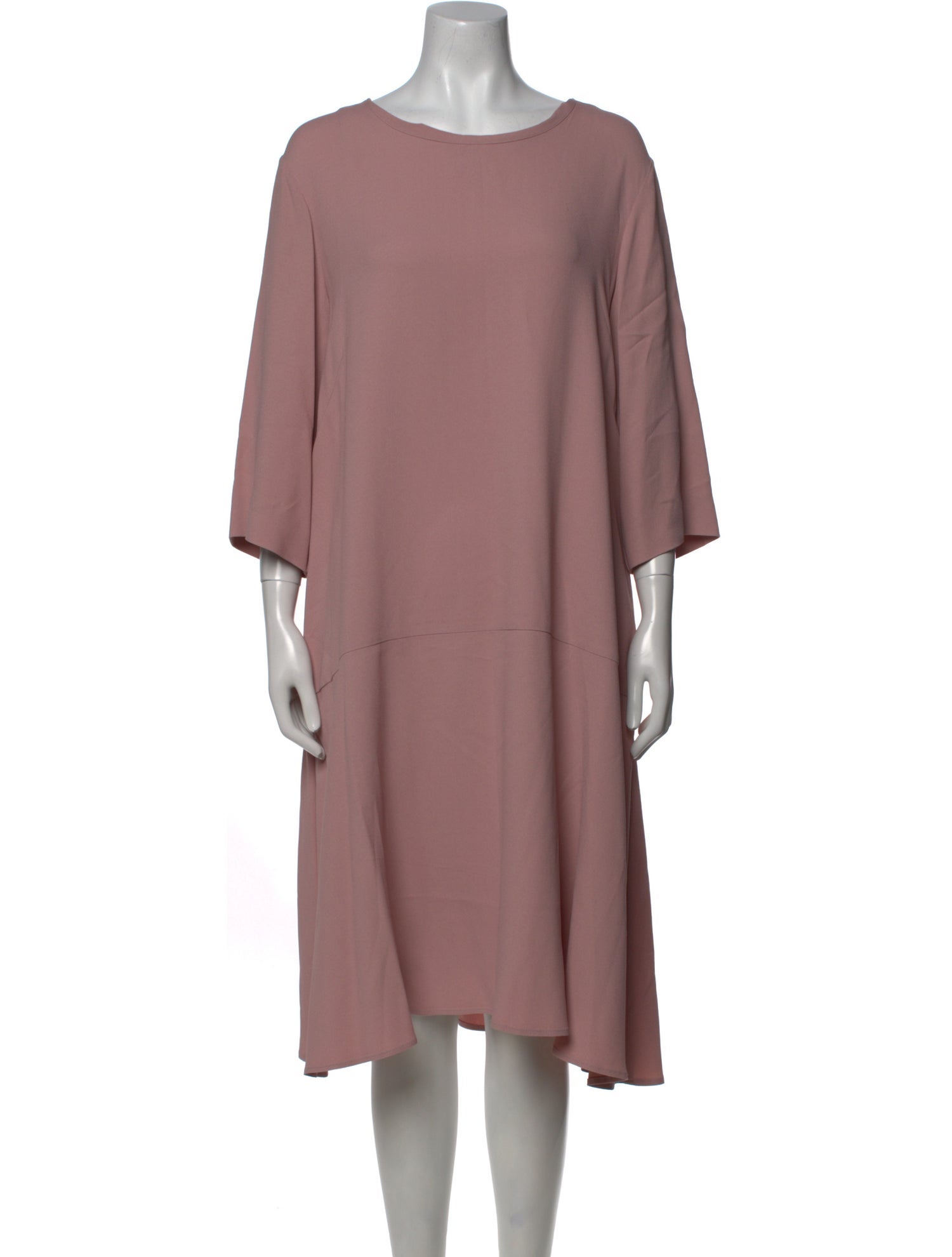 Max Mara Weekend Bateau Neckline Midi Length Dress
