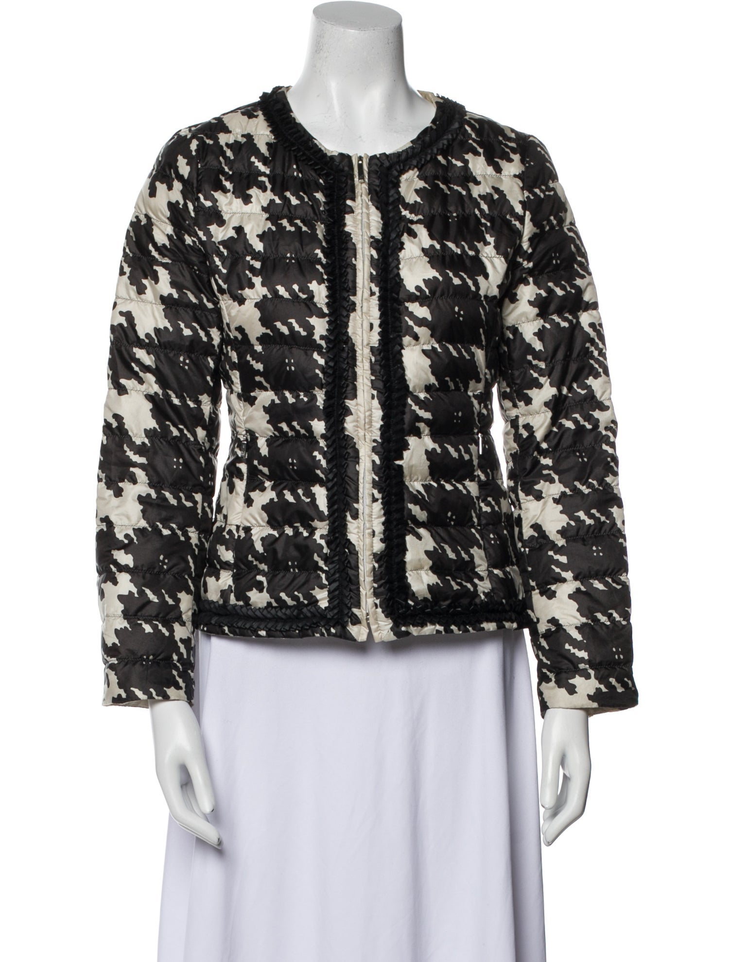 Max Mara Weekend Houndstooth Print Evening Jacket