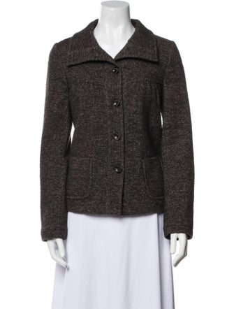 Max Mara Weekend Virgin Wool Tweed Pattern Jacket