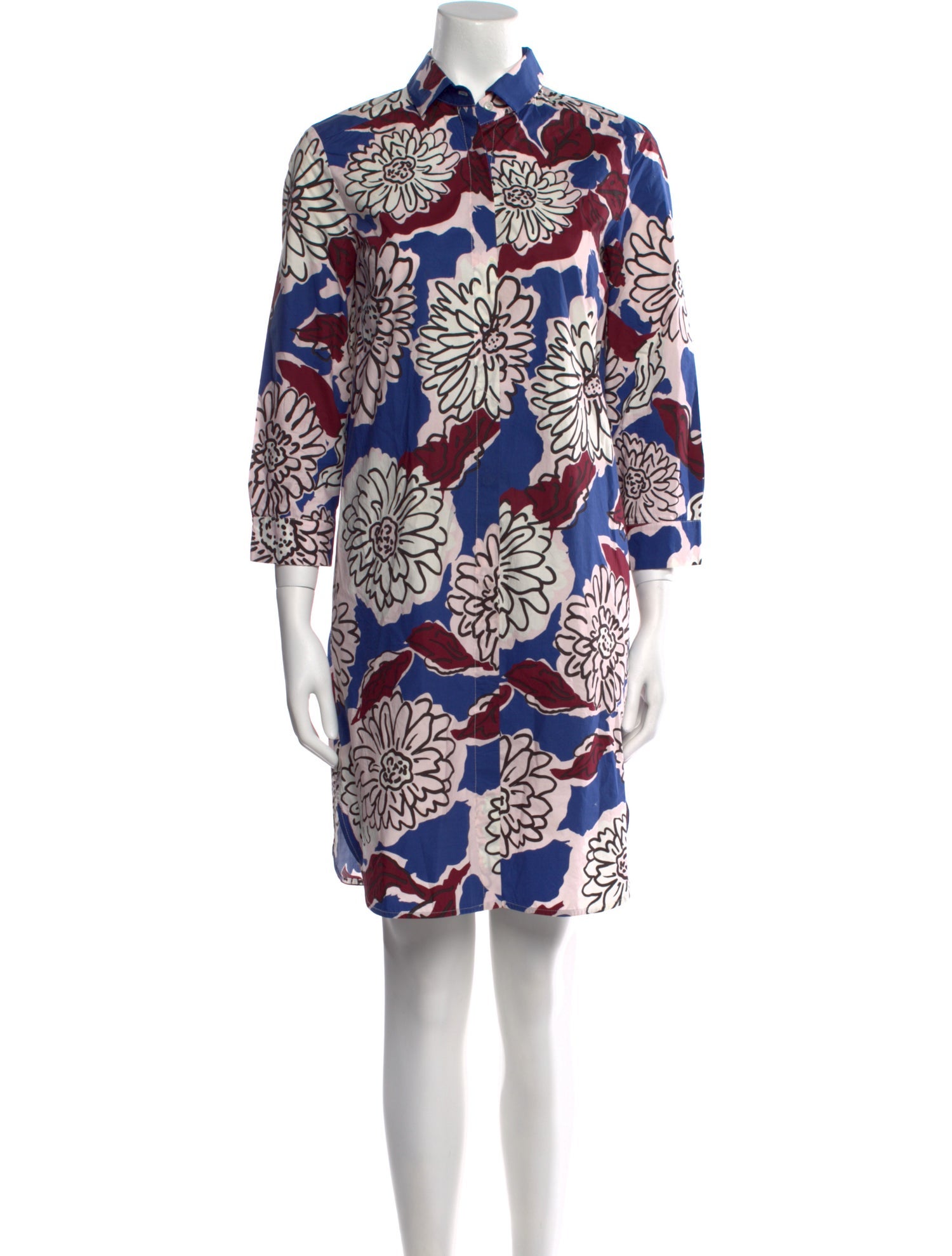 Max Mara Weekend Floral Print Knee-Length Dress