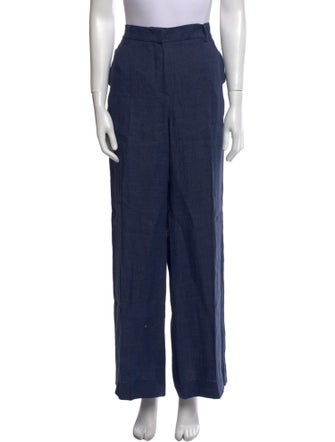 Max Mara Weekend Linen Wide Leg Pants