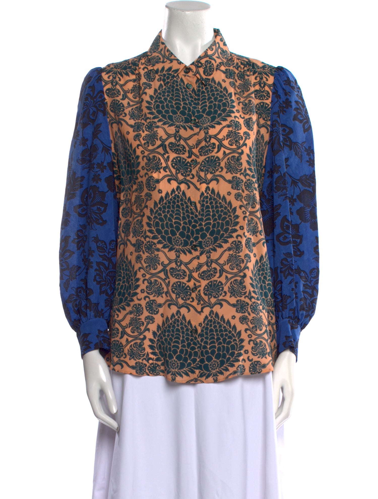 Max Mara Weekend Silk Paisley Print Blouse