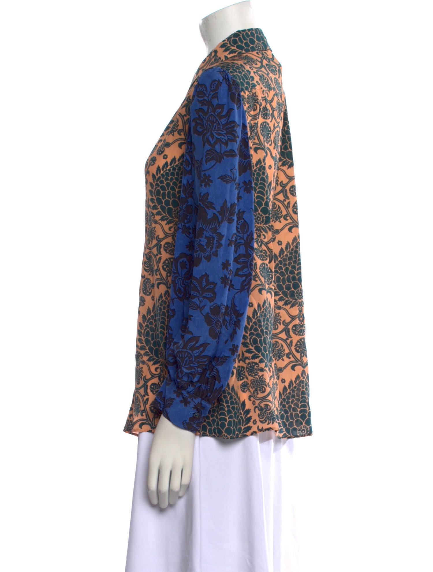 Max Mara Weekend Silk Paisley Print Blouse