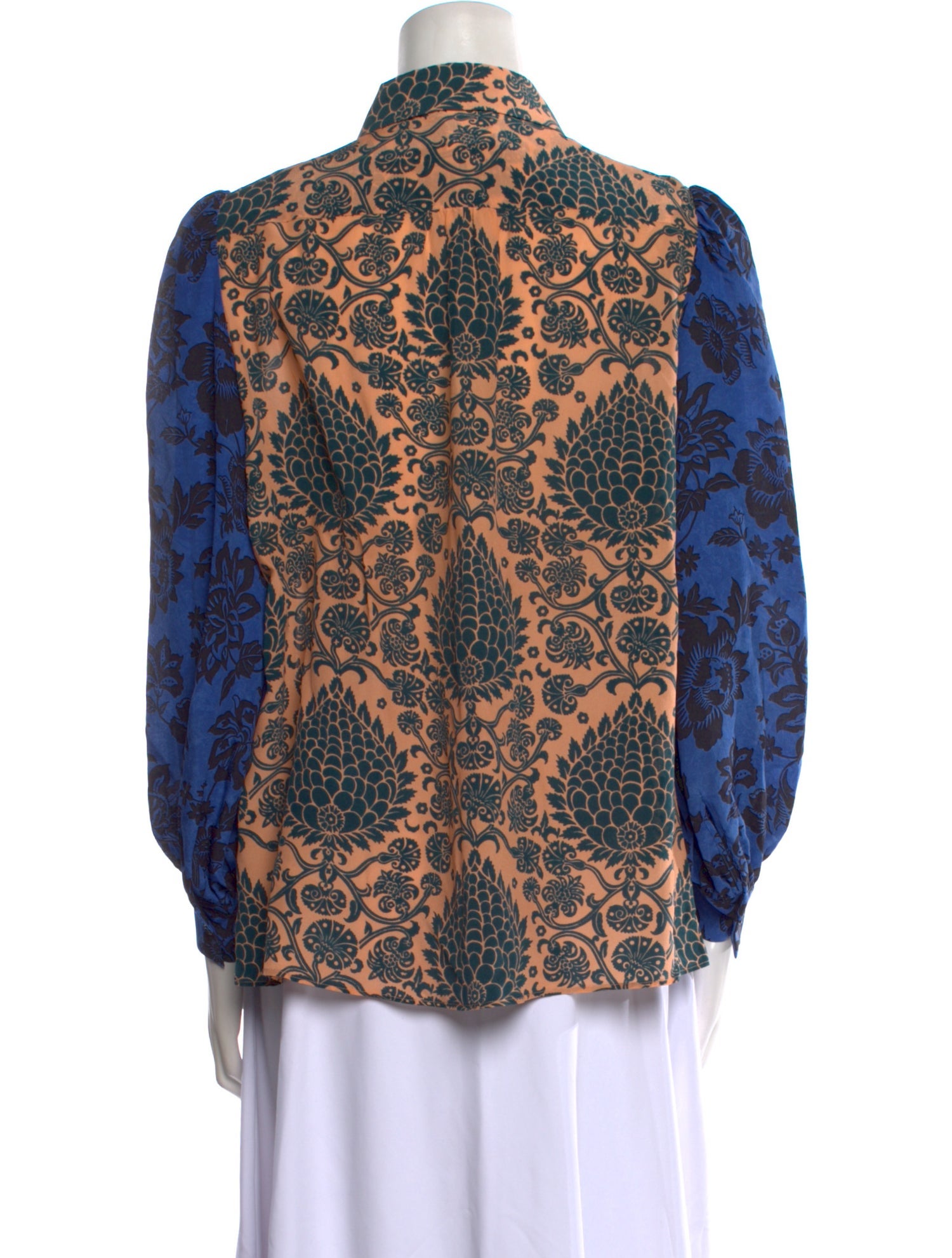 Max Mara Weekend Silk Paisley Print Blouse