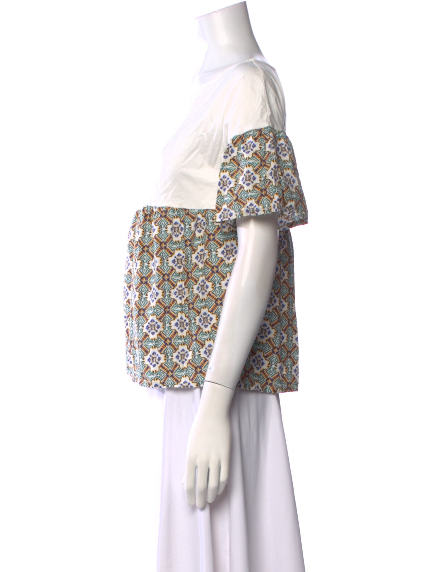 Max Mara Weekend Printed Scoop Neck Blouse