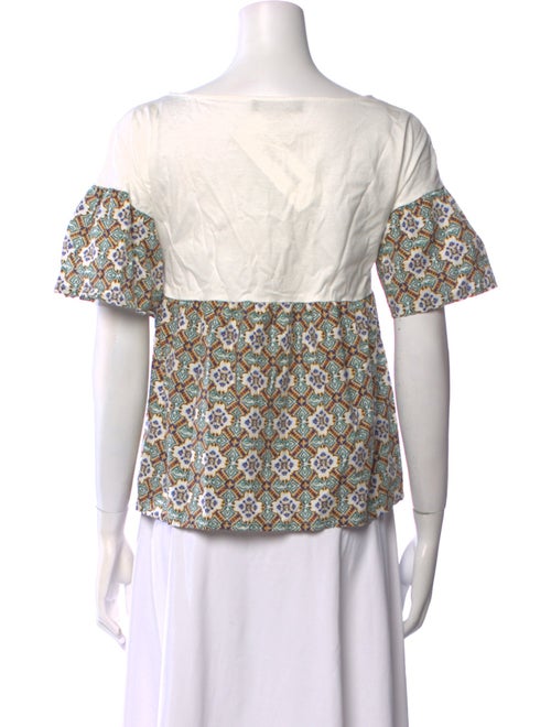 Max Mara Weekend Printed Scoop Neck Blouse