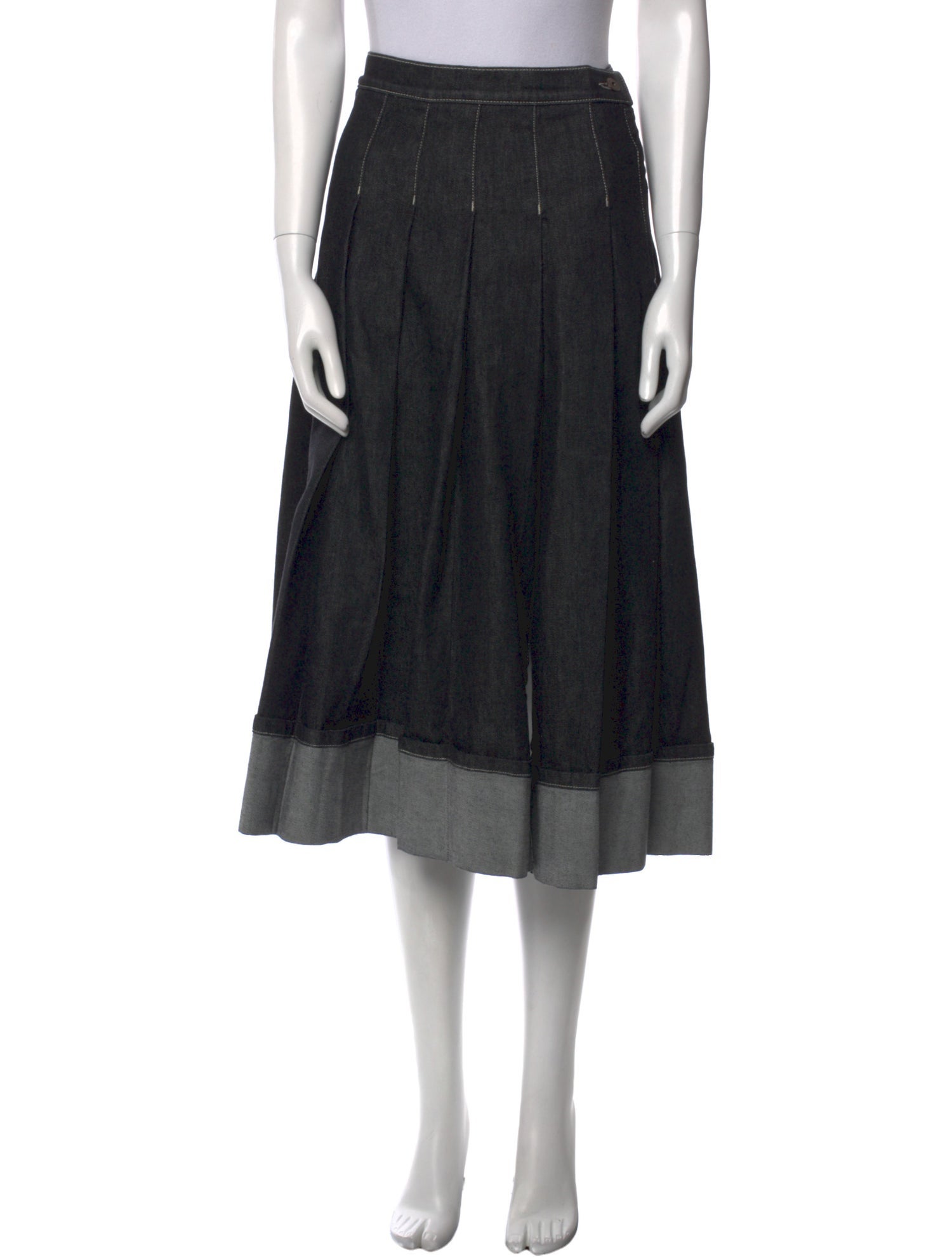 Max Mara Weekend Colorblock Pattern Midi Length Skirt