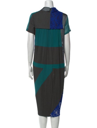 Max Mara Weekend Striped Midi Length Dress