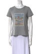 Max Mara Weekend Graphic Print Scoop Neck T-Shirt