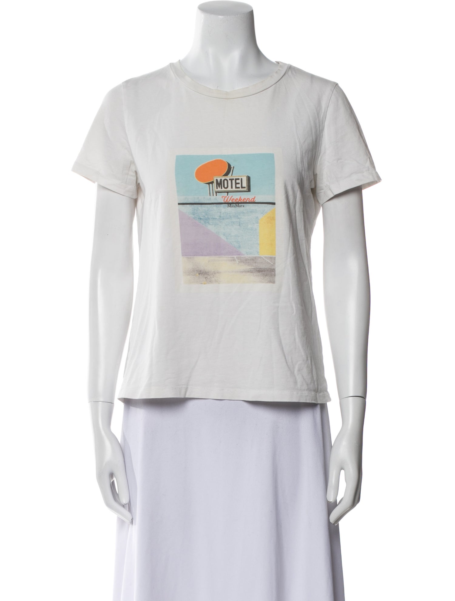 Max Mara Weekend Graphic Print Crew Neck T-Shirt