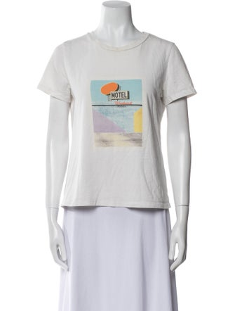 Max Mara Weekend Graphic Print Crew Neck T-Shirt