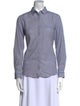 Max Mara Weekend Striped Long Sleeve Button-Up Top