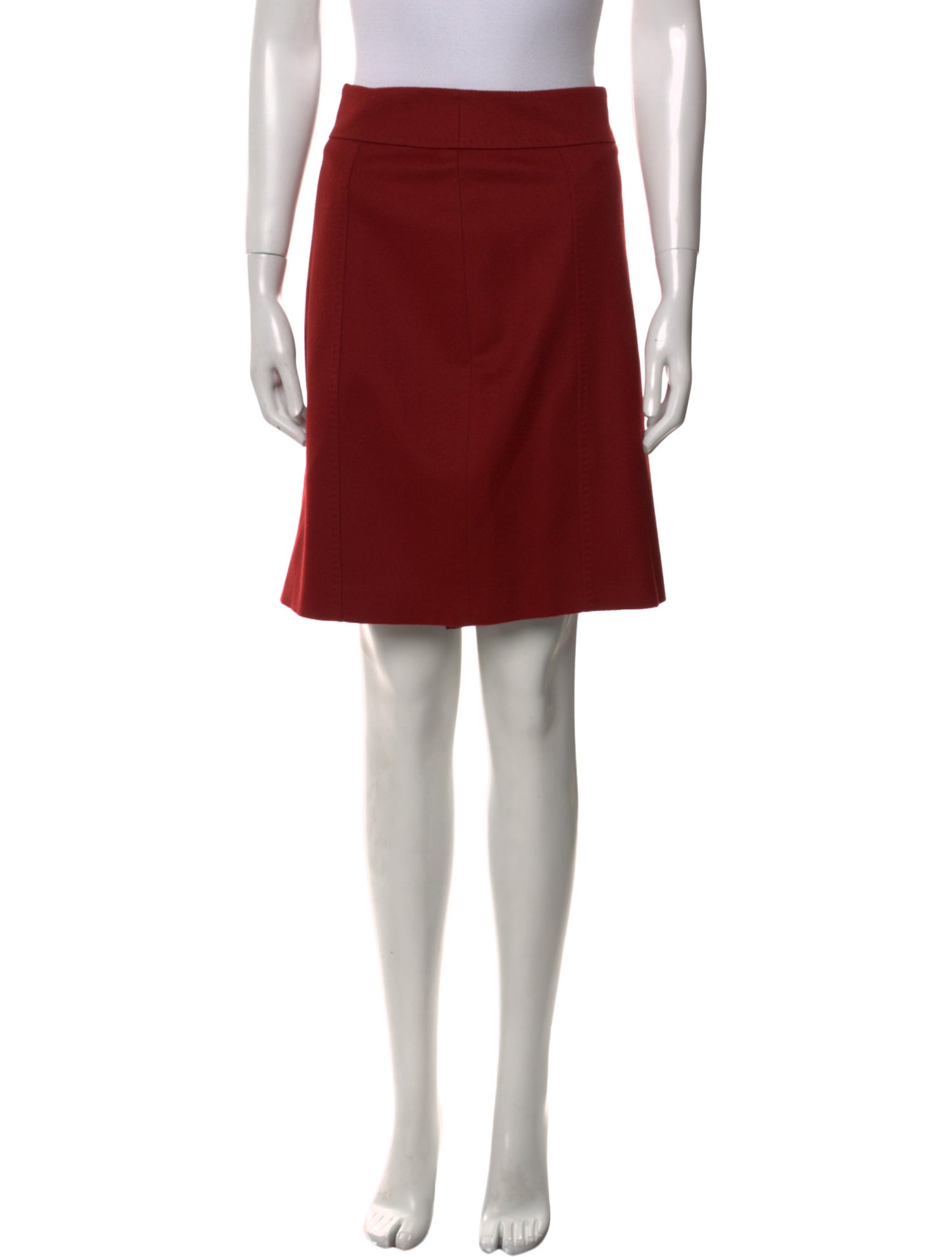 Max Mara Weekend Pleated Accents Knee-Length Skirt