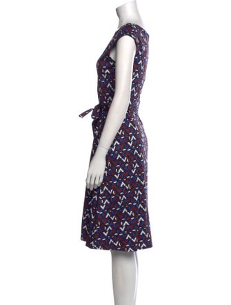 Max Mara Weekend Printed Knee-Length Dress