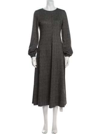 Max Mara Weekend Crew Neck Long Dress