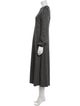 Max Mara Weekend Crew Neck Long Dress